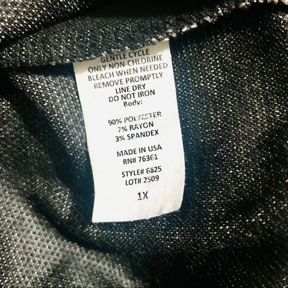 ELLIOTT & VINE Plaid checked long sleeves shirt women’s size 1X - Picture 9 of 9